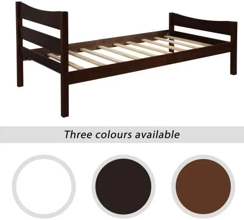Miniatura 8 de anwickjeff Base de cama individual de madera moderna con cabecero, marco de cama de plataforma tamaño individual, camas individuales, cama