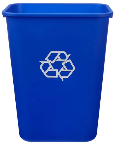 Miniatura 10 de Amazon Basics Cubo de basura pequeño, papelera rectangular para oficina comercial, 3 galones (paquete de 2), color negro