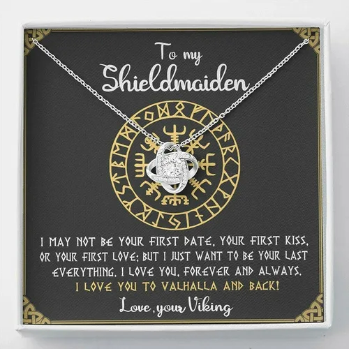 Collar con colgante To My Shield Doncella para mujer, joyería nórdica vikinga, regalos para esposa, novia de marido, novio, joyería de lujo,