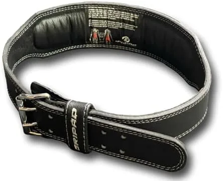 Miniatura 5 de GRIPAD Cinturón de levantamiento de pesas - Cinturón de cuero profesional resistente con hebilla ajustable - Soporte estabilizador de espalda baja