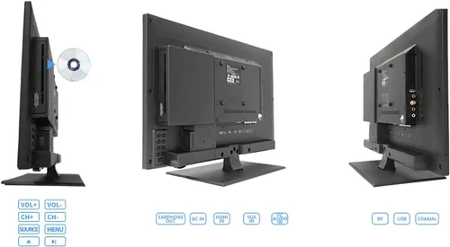 Miniatura 3 de SYLVOX Televisor de 12 V de 24 pulgadas, 1080P RV TV de 12 voltios DC alimentado por HD (ATSC), sintonizador integrado de HDTV (ATSC), reproductor