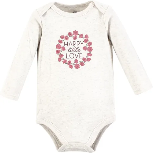 Miniatura 58 de Hudson Baby Body unisex de algodón de manga larga para bebé, leopardo rosa rojo