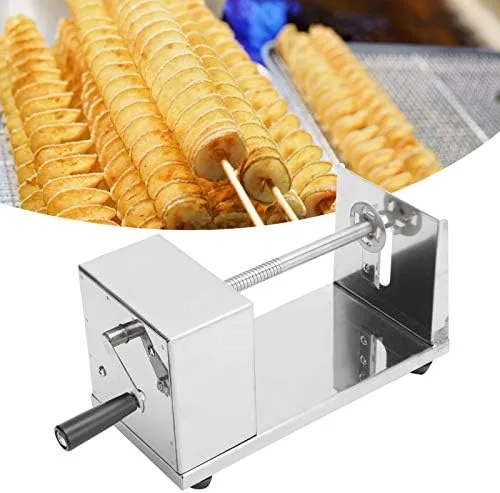 Cortador de patatas en espiral Tornado Manual Manual Manual Cortador de patatas de acero inoxidable Máquina de corte en espiral Accesorios de cocina