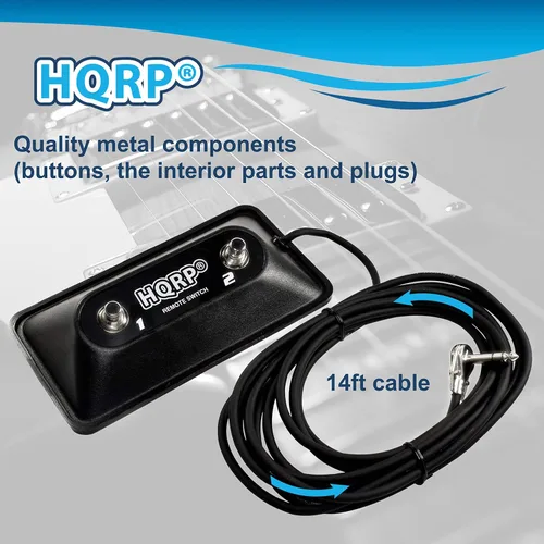 Miniatura 6 de HQRP Pedal de guitarra multiusos de 2 botones compatible con Peavey 03022910 03008010 03330850 Reemplazo compatible con TransTube Bandit DeltaBlues