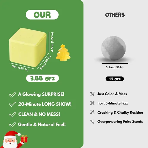 Miniatura 5 de Bombas de baño de Navidad con juguetes sorpresa en el interior: juego de 6 regalos hechos a mano, bombas de baño para mujeres, bombas de baño