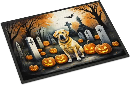 Miniatura 54 de Caroline's Treasures DAC2011MAT - Felpudo de Halloween espeluznante con diseño de Beagle, de 18 x 27 pulgadas, para interiores y exteriores