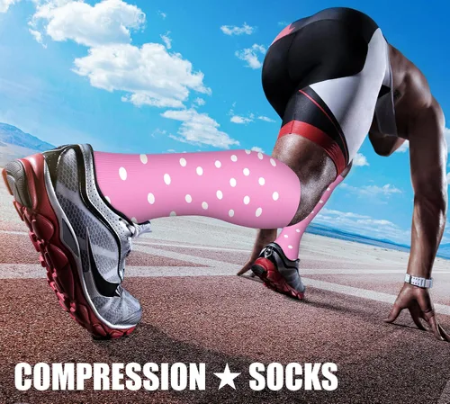 Miniatura 126 de CHARMKING - Calcetines de compresión para mujeres y hombres (3 pares), 15-20 mm Hg, el mejor apoyo para atletismo, running o ciclismo, mejora