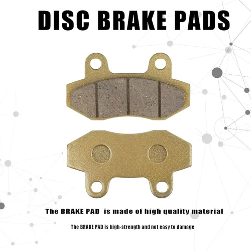 Miniatura 3 de 2 pares de pastillas de freno de disco delantero para motocicleta, compatibles con scooter chino Taotao 150 estilo largo go kart Gy6 49cc 50cc 125cc