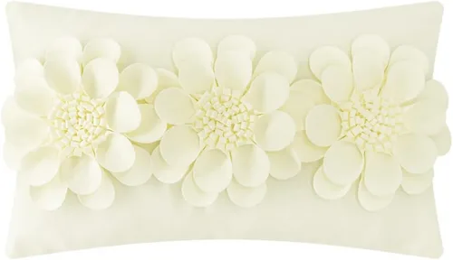 Miniatura 9 de JWH Funda de almohada decorativa con diseño de flores 3D, funda de almohada decorativa de girasol, cojín de terciopelo, funda de almohada floral