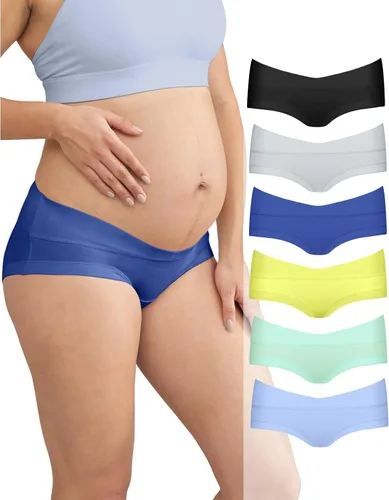 Miniatura 9 de Intimate Portal Ropa Interior de Maternidad de Algodón para Embarazo Posparto Calzones Debajo del Vientre Estilo Boyshort