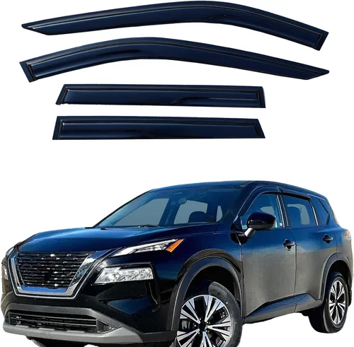 Miniatura 11 de Viseras adhesivas para ventana, protectores de lluvia compatibles con Honda Civic Hatchback 2022-2025, visera de ventilación lateral, deflector