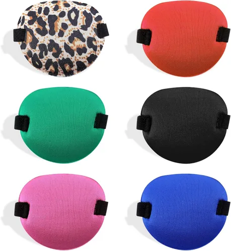 6 parches para los ojos ajustables 3D para ojos médicos para ojos derecho o izquierdo, parches para ojos perezosos, parches suaves y reutilizables