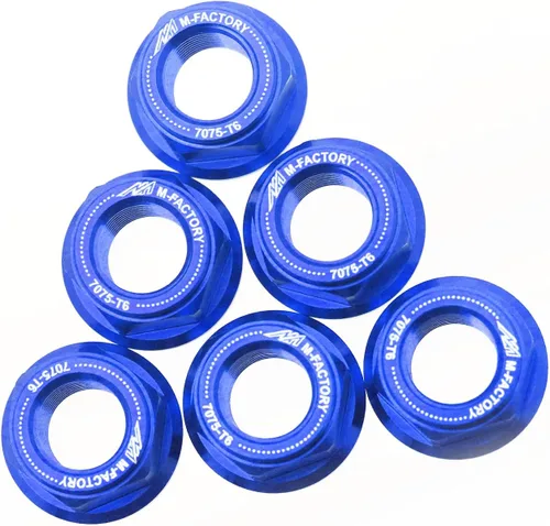 Miniatura 9 de MC MOTOPARTS Tuercas de piñón trasero de carreras CNC negras compatibles con GSX-R 750 GSXR1000 GSF1200 SV650 Vstrom 650 TL1000R