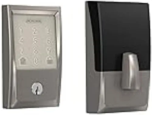 Miniatura 2 de Schlage Encode Wi-Fi Smart Lock con juego de entrada Century para puerta delantera, níquel satinado