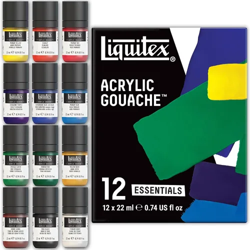 Miniatura 6 de Liquitex Pintura acrílica profesional de gouache, 6 x 2.0 fl oz (2 oz), juego de fluorescentes