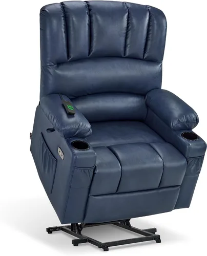 Miniatura 16 de MCombo Silla reclinable de elevación eléctrica extragrande para ancianos, silla elevadora con calor y masaje, reclinable para personas grandes