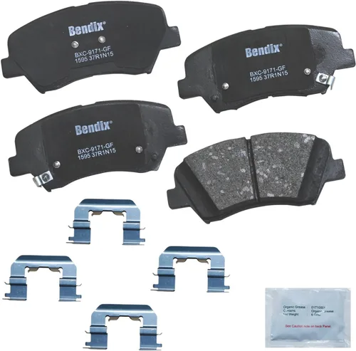 Miniatura 456 de Pastillas de freno delanteras cerámicas Bendix Priority1 CFC2302 para Hyundai Elantra 2021, Sonata 2022-2020, Kia K5 2023-2021