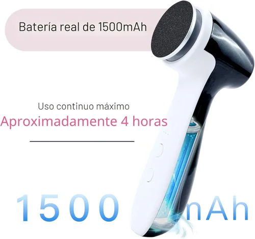 Miniatura 6 de AprElm-E7 Removedor de callos eléctrico recargable para pies con discos de papel de lija de 120 piezas en 3 tamaños, lima eléctrica para pies