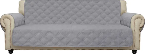 Miniatura 19 de CHHKON - Funda de sofá impermeable con estampado de huellas de perro, antideslizante, acolchada, protector de sofá para niños, mascotas, protector