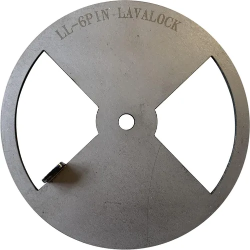 LavaLock® Smoker Pinwheel bbq amortiguador de aire para parrilla de hoyo, ACERO 4 6 8 12 (6 pulgadas de diámetro)