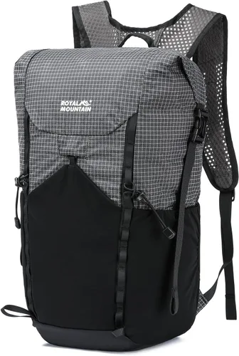 Miniatura 8 de Mochila de senderismo para mujeres y hombres, 20L ligera, plegable, resistente al agua, plegable, pequeña mochila de senderismo, mochilas para Negro