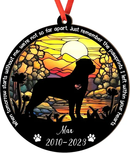 Miniatura 113 de Adorno personalizado para atrapasoles de sabueso afgano, adorno de Navidad de sabueso afgano – Regalo para perro amante, sabueso afgano