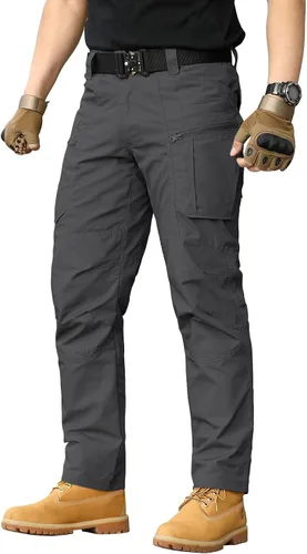 CARWORNIC Pantalones tácticos ligeros para hombre, pantalones cargo militares, resistentes al agua, para senderismo, trabajo
