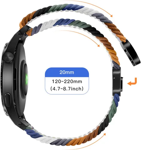 Miniatura 7 de Correa de reloj de 0.787 in compatible con Samsung Galaxy Watch 6/5/4 1.575 in 1.732 in/Watch 5 Pro 1.772 in/Watch 6/4 Classic Band 1.693 in 1.850