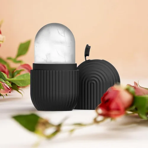 Miniatura 5 de Joyeee Rodillo facial de hielo, molde de silicona reutilizable, masaje facial, belleza facial, herramientas para el cuidado de la piel, aplica hielo