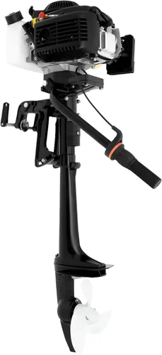 Miniatura 13 de Motor fuera de borda de 3.5 HP, motor fuera de borda de 2 tiempos de 49 CC de alta resistencia, motor fuera de borda HANGKAI, motor de barco