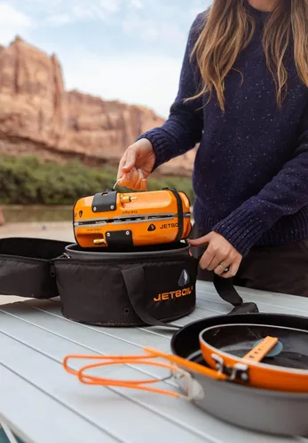 Miniatura 6 de Jetboil Genesis Basecamp Backpacking and Camping Stove Cooking System with Camping Cookware Naranja