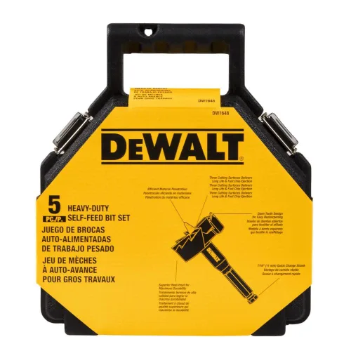 Miniatura 3 de DEWALT Broca, autoalimentación, kit de 5 piezas (DW1648)