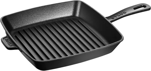 Miniatura 14 de Staub Sartén cuadrada de hierro fundido de 12 pulgadas, cereza, fabricada en Francia