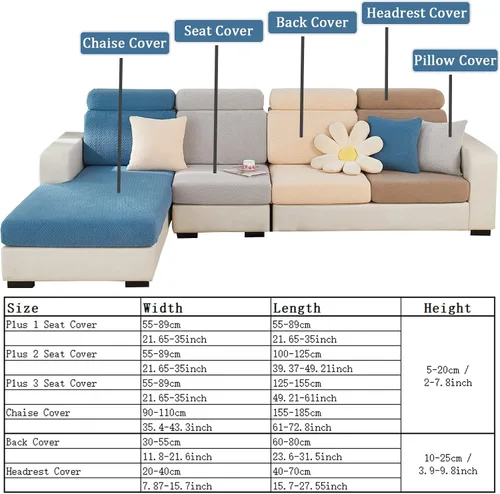Miniatura 5 de Funda universal para sofá, resistente al desgaste, funda de asiento individual grande, funda de cojín mágica para sofá, protector de muebles