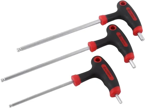 Miniatura 4 de Dioche Llave hexagonal, multiusos, fácil de transportar, llave hexagonal de pedal, herramienta multifuncional, llaves de llave de mango largo