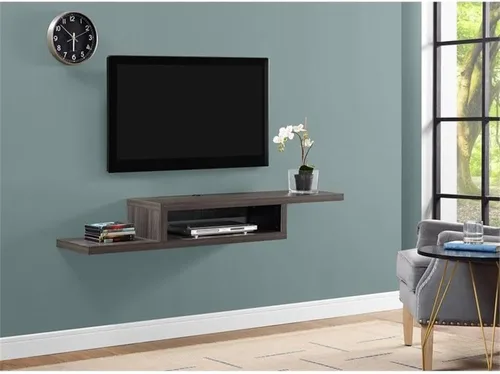 Martin Furniture - Consola flotante asimétrica para TV, para montarse en la pared.