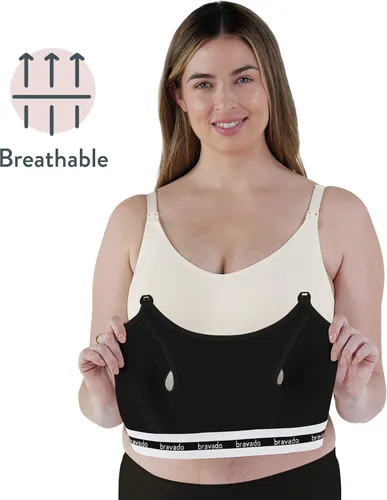 Miniatura 4 de BRAVADO! DESIGNS Sujetador de bombeo manos libres Clip y bomba Accesorio de bombeo S-XL