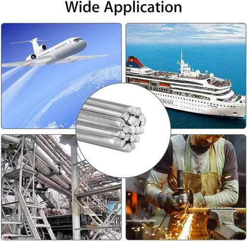Miniatura 4 de Varillas de soldadura de aluminio, paquete de 20 cables universales de soldadura de aluminio de baja temperatura para energía eléctrica, química