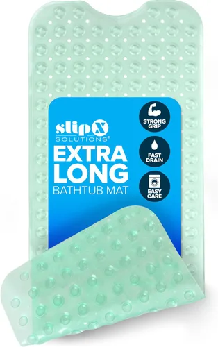 Miniatura 10 de SlipX Solutions - Alfombrilla extra larga y de agarre fuerte para bañera y ducha, para ancianos y niños, de 39 x 16 pulgadas, antideslizante