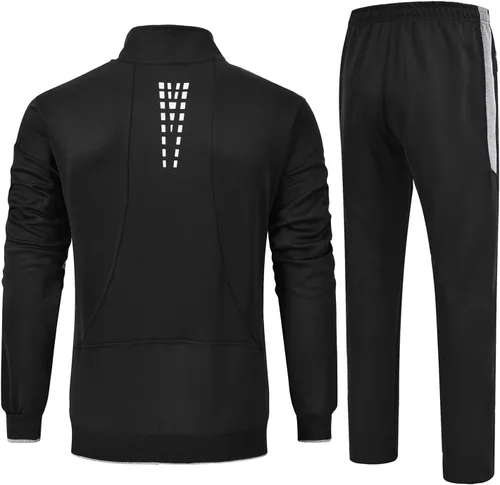 Miniatura 2 de Rdruko - Conjunto deportivo con cierre de zíper completo, para hombre
