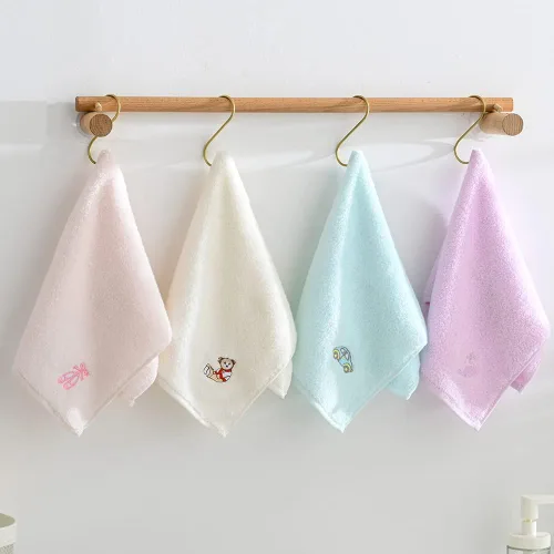 Miniatura 3 de sense gnosis Toallas faciales de algodón 100% para niños, toallas de tocador para juego de toallas de baño, toallas bordadas para niños y paños