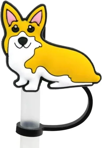 Miniatura 3 de Paquete de 6 unidades de topper para pajitas de 8 mm, lindo y divertido (paquete para mamá de perro)
