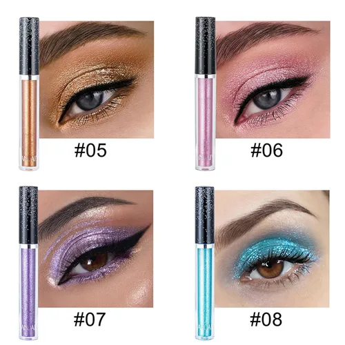 Miniatura 4 de Sombras de ojos con purpurina, sombras de ojos líquidas, metales de larga duración, plata brillante, dorado, sombras de ojos coloridas de alto 11#