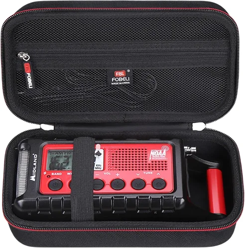 FBLFOBELI Estuche rígido de almacenamiento de EVA compatible con Midland ER310/ER310PRO/ER210/ER300/ER50 con manivela de emergencia radio AM/FM,