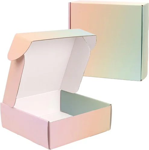 Miniatura 26 de Paquete de 30 cajas de envío pequeñas de 6 x 4 x 1.6 pulgadas, cajas de cartón corrugado rosa para embalaje, envío y correo para pequeñas empresas