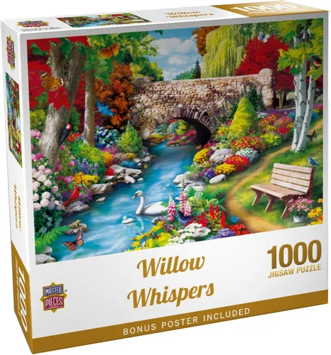 Miniatura 10 de Masterpieces Rompecabezas EZ Grip de 300 piezas, Willow Whispers, 18 x 24 pulgadas
