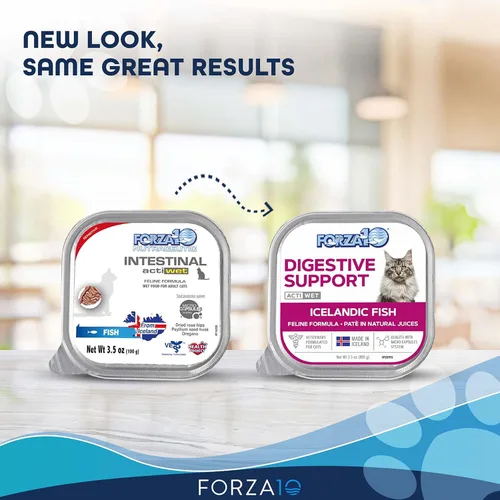 Miniatura 2 de Forza10 Alimento húmedo para gatos, sabor a pescado y salmón, alimento húmedo para gatos adultos con problemas gastrointestinales y digestivos
