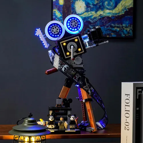 Miniatura 4 de LocoLee Kit de luz de control de luz compatible con LEGO Disney Walt Disney Tribute Camera 43230, juego de iluminación para Lego Disney 100