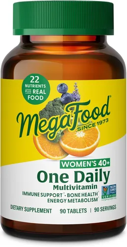 Miniatura 10 de MegaFood Multivitamínico para mujeres 40+ One Daily - Multivitamínico para mujer con B12 metilado, folato de metilo, vitamina D3, C y zinc
