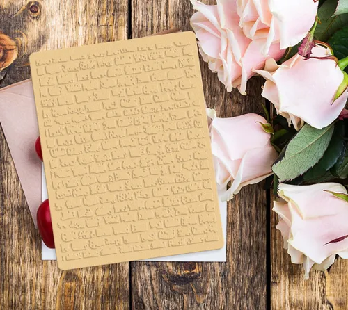 Miniatura 4 de ALIBBON Carpetas de plástico en relieve de pared de ladrillo para hacer tarjetas, carpetas de relieve de fondo de ladrillo para álbumes de recortes
